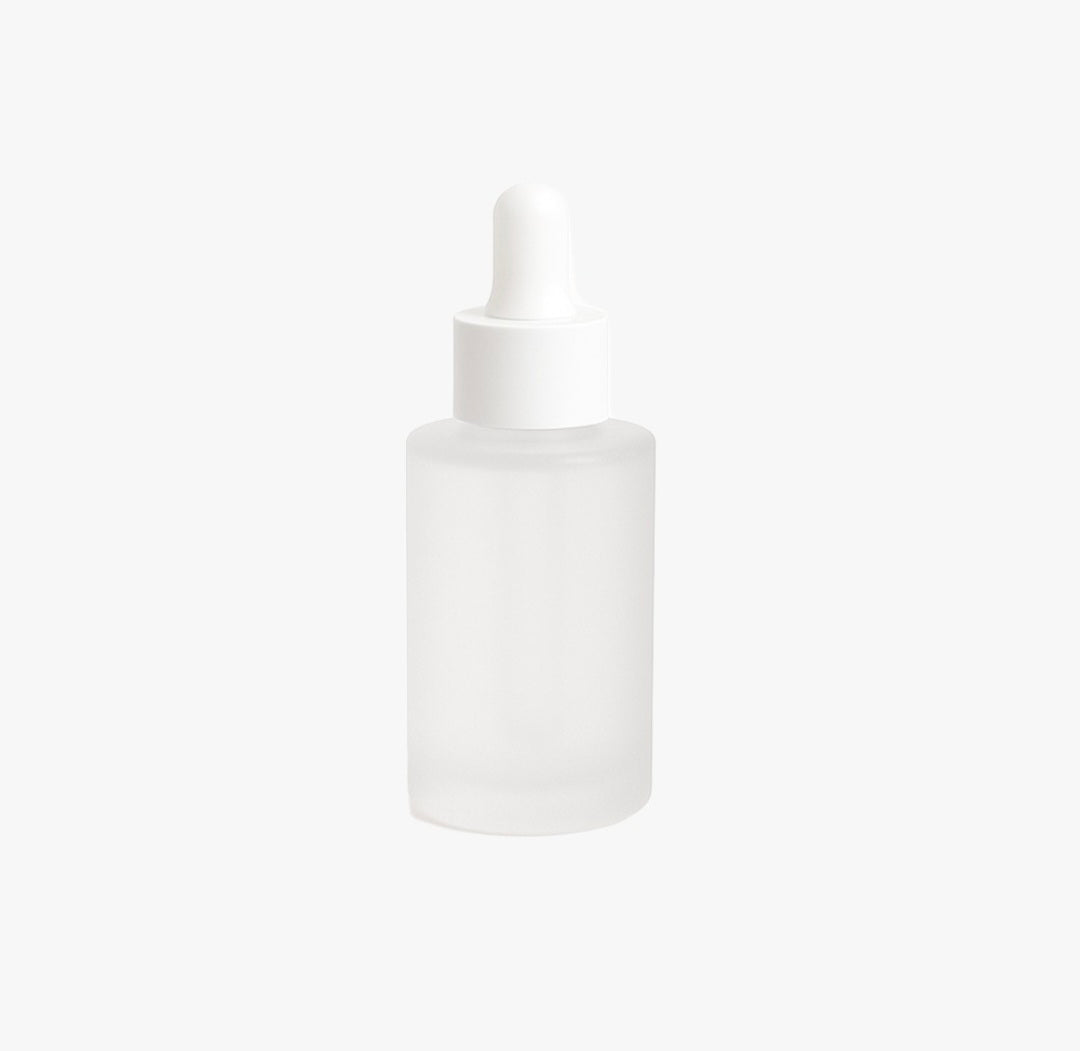 30ml Frosted White Glass Serum Bottle